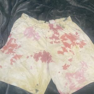 Tie-dye sweat-shorts XL